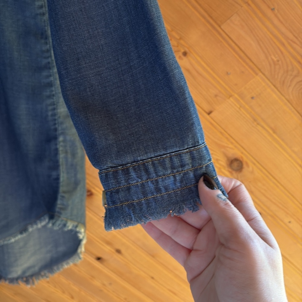 Cloth & Stone Blue Chambray Shirt Dress - Picture 4 of 7